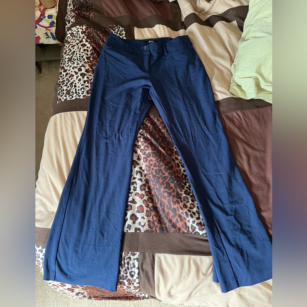 Eric signature size 8 dark blue dress pants